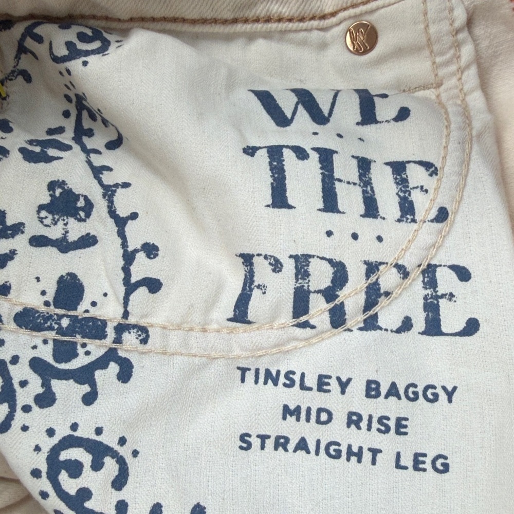 We The Free Tinsley Baggy Mid Rise Straight Denim Jeans - Picture 8 of 12